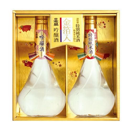 日本盛「金箔入 吟醸・純米セット」