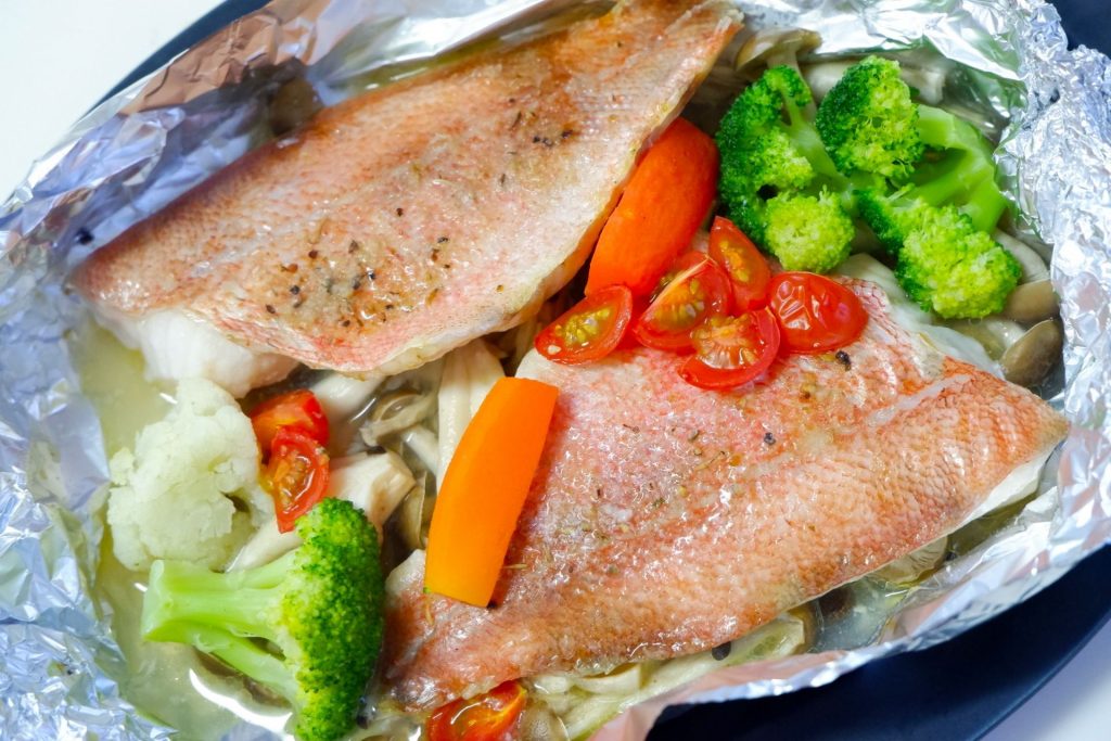 白身魚のホイル焼き