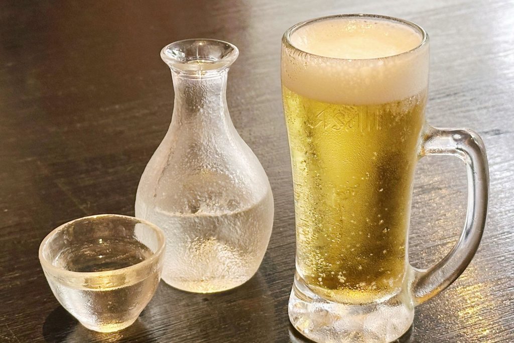日本酒とビール