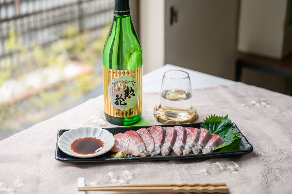 日本盛「惣花」とブリのお刺身