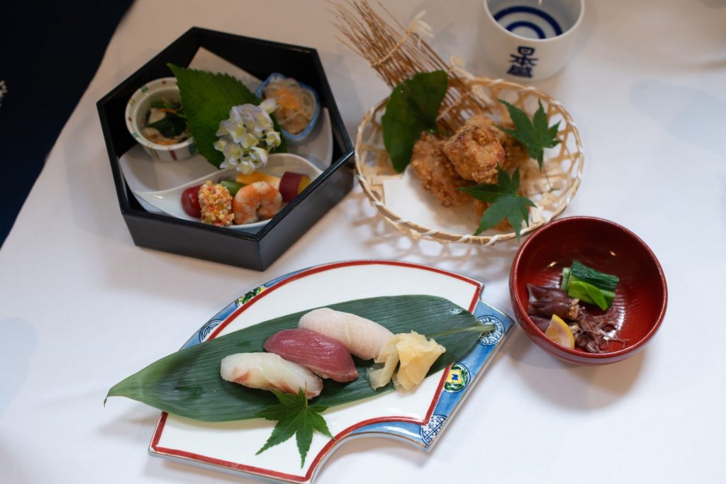 煉瓦館特製の“日本酒に合わせたペアリング料理”